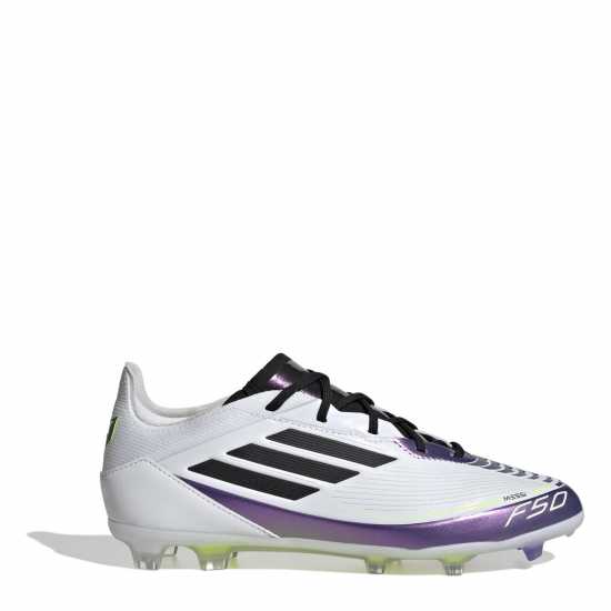 Adidas F50 Pro Childrens Firm Ground Football Boots Бяло/Лилаво 