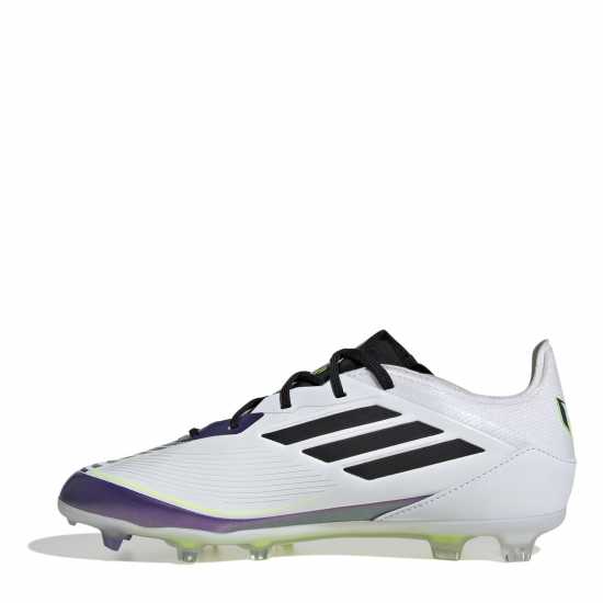 Adidas F50 Pro Childrens Firm Ground Football Boots Бяло/Лилаво 