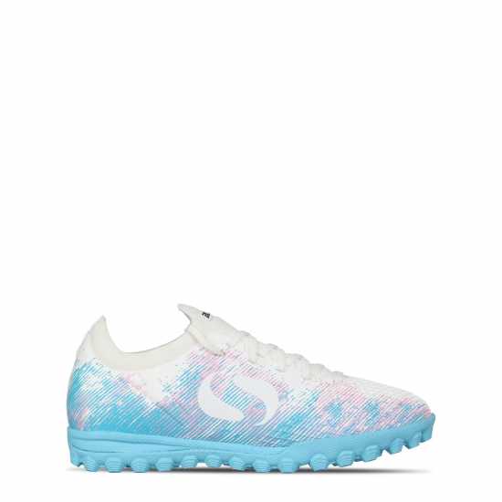 Sondico Детски Маратонки Изкуствена Трева Blaze Childrens Astro Turf Trainers White/Pink/Blue Футболни стоножки