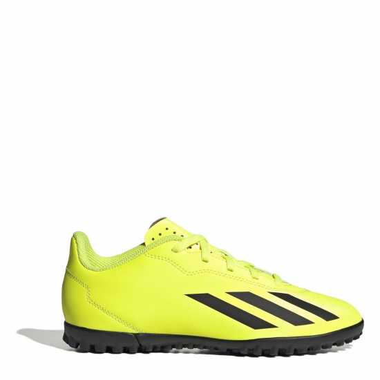 Adidas X Crazyfast Club Childrens Astro Turf Football Boots Жълто/Черно/Бяло Футболни стоножки