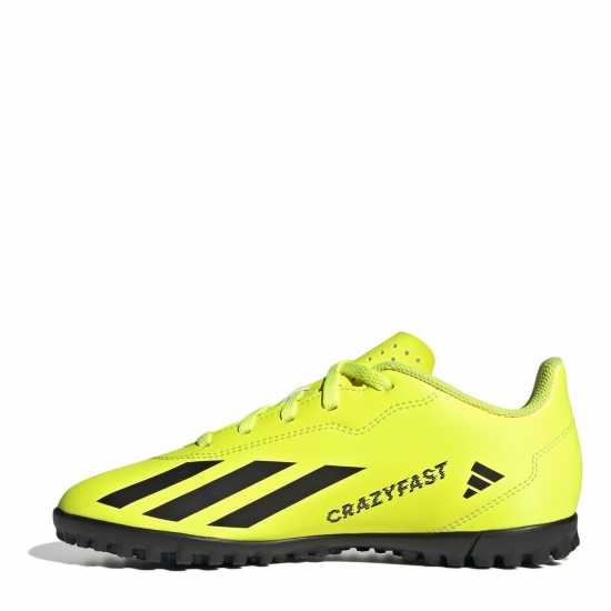 Adidas X Crazyfast Club Childrens Astro Turf Football Boots Жълто/Черно/Бяло Футболни стоножки