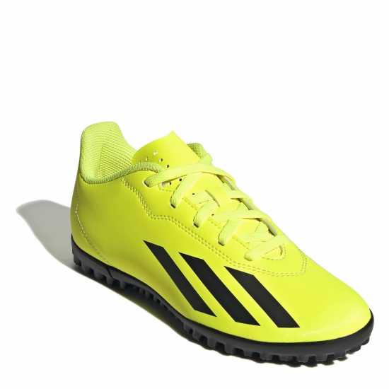 Adidas X Crazyfast Club Childrens Astro Turf Football Boots Жълто/Черно/Бяло Футболни стоножки