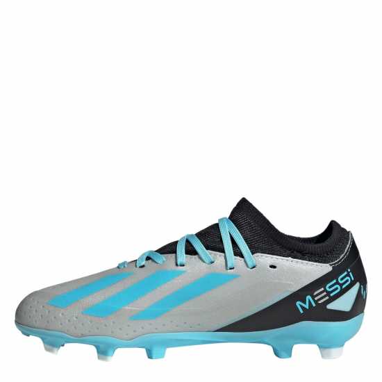 Adidas X Crazyfast League Childrens Firm Ground Boots Silver/Blue/Blk Детски футболни бутонки