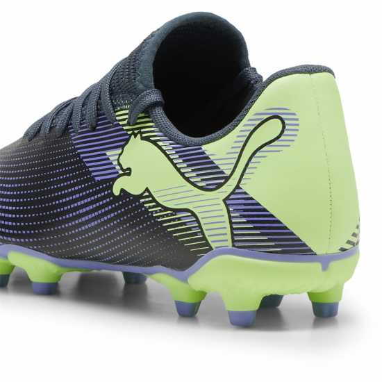 Puma Future 7 Play Firm Ground Football Boots Сиво/Лилаво/Зелено Детски футболни бутонки