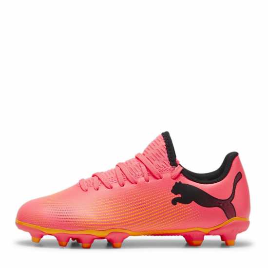 Puma Future 7 Ultimate Firm Ground Football Boots Оранжево/Черно Детски футболни бутонки