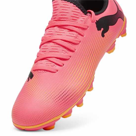 Puma Future 7 Ultimate Firm Ground Football Boots Оранжево/Черно Детски футболни бутонки