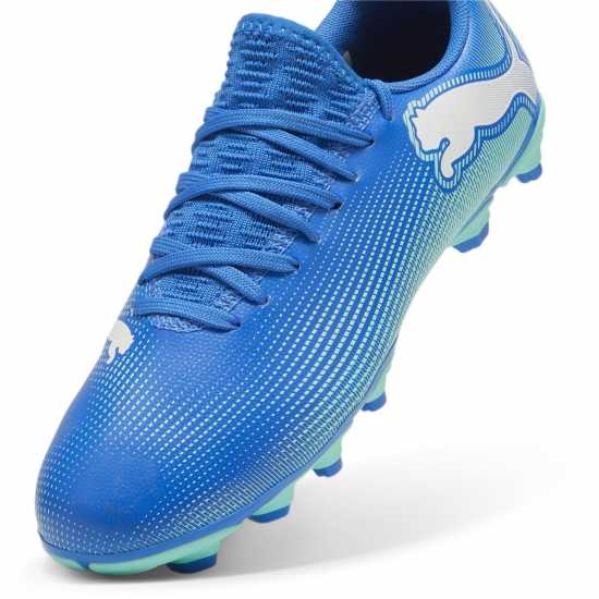 Puma Future 7 Ultimate Firm Ground Football Boots Синьо/Зелено/Бяло Детски футболни бутонки