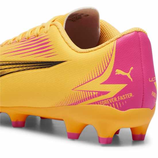 Puma Ultra Play Children Firm Ground Football Boots Оранжево/Черно 