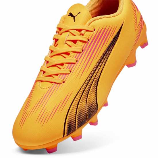 Puma Ultra Play Children Firm Ground Football Boots Оранжево/Черно 