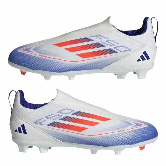 Adidas F50 League Laceless Childrens Firm Ground Football Boots  Детски футболни бутонки