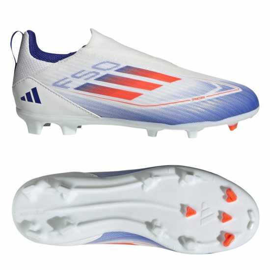 Adidas F50 League Laceless Childrens Firm Ground Football Boots  Детски футболни бутонки