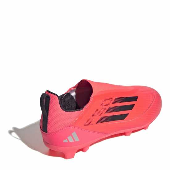 Adidas F50 League Laceless Childrens Firm Ground Football Boots Розово/Черно 