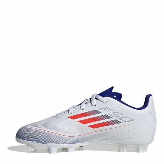 Adidas F50 Club Children Firm Ground Football Boots Бяло/Червено/Синьо Детски футболни бутонки