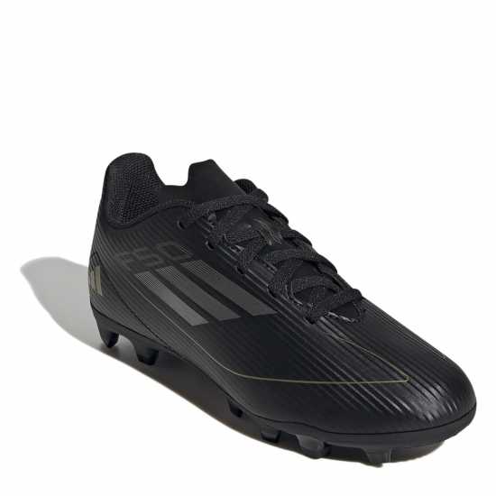 Adidas F50 Club Children Firm Ground Football Boots Черно/сребро Детски футболни бутонки