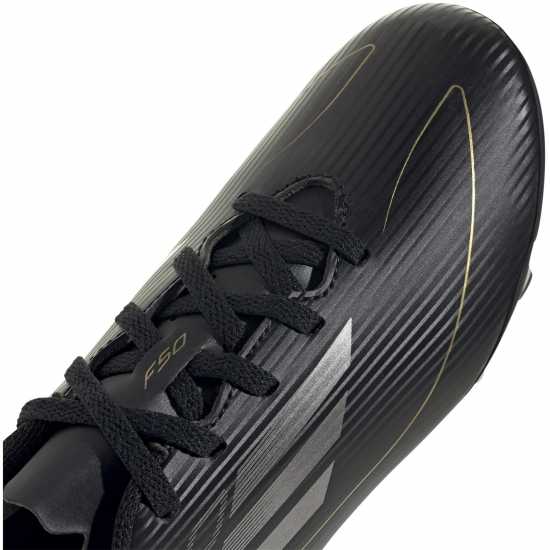 Adidas F50 Club Children Firm Ground Football Boots Черно/сребро Детски футболни бутонки