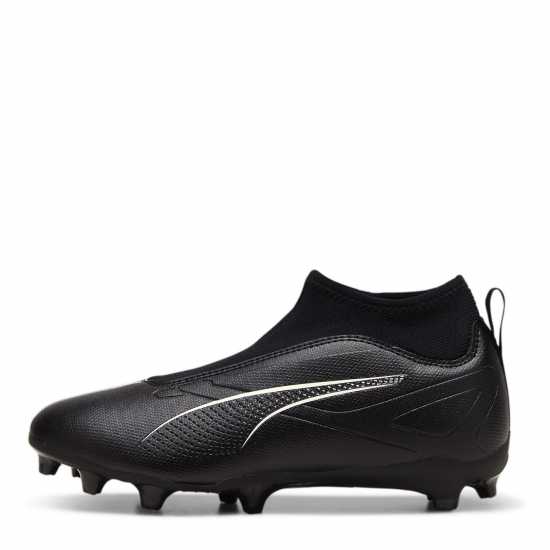 Puma Ultra Match+ Laceless Junior Firm Ground Football Boots Черно/Бяло Детски футболни бутонки