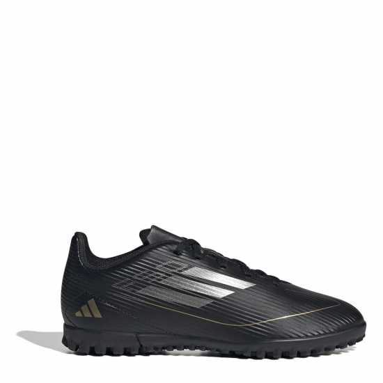 Adidas F50 Club Children Astro Turf Football Boots Черно/сребро Футболни стоножки