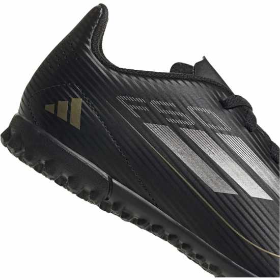 Adidas F50 Club Children Astro Turf Football Boots Черно/сребро Футболни стоножки