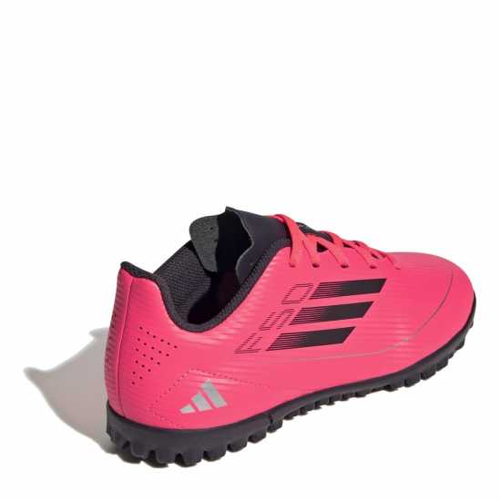 Adidas F50 Club Children Astro Turf Football Boots Розово/Черно 