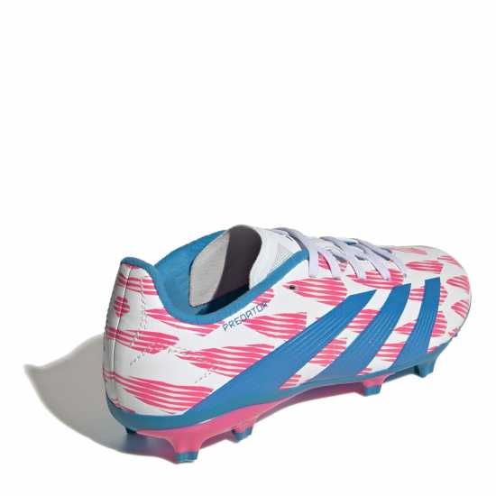 Adidas Predator League Childrens Firm Ground Football Boots Бяло/Розово Детски футболни бутонки