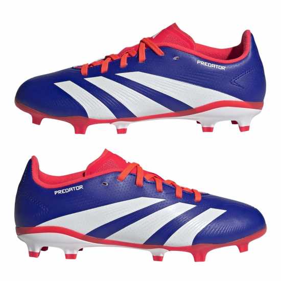 Adidas Predator League Childrens Firm Ground Football Boots Син/Бял/Червен Детски футболни бутонки