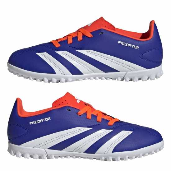 Adidas Predator 24 Club Childrens Astro Turf Football Boots Син/Бял/Червен 