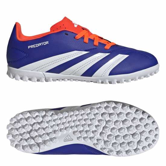 Adidas Predator 24 Club Childrens Astro Turf Football Boots Син/Бял/Червен 