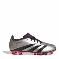 adidas Predator 24 Club Children's Flexible Ground Football Boots Сребро/Черно 