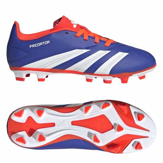 adidas Predator 24 Club Children's Flexible Ground Football Boots Син/Бял/Червен Детски футболни бутонки