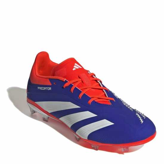 Adidas Predator 24 Elite Children Firm Ground Football Boots Син/Бял/Червен 