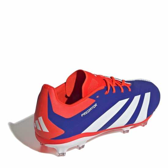 Adidas Predator 24 Elite Children Firm Ground Football Boots Син/Бял/Червен 