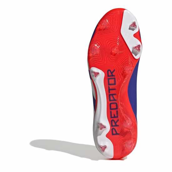 Adidas Predator 24 Elite Children Firm Ground Football Boots Син/Бял/Червен 