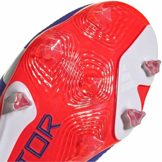 Adidas Predator 24 Elite Children Firm Ground Football Boots Син/Бял/Червен 