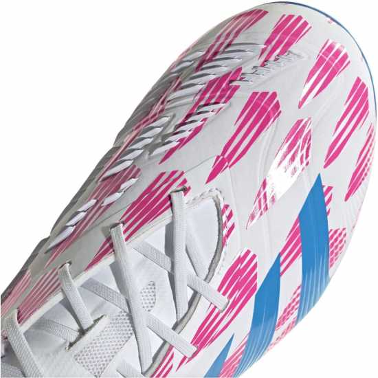 Adidas Predator 24 Elite Children Firm Ground Football Boots Бяло/Розово 