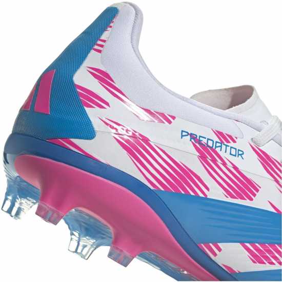 Adidas Predator 24 Elite Children Firm Ground Football Boots Бяло/Розово 