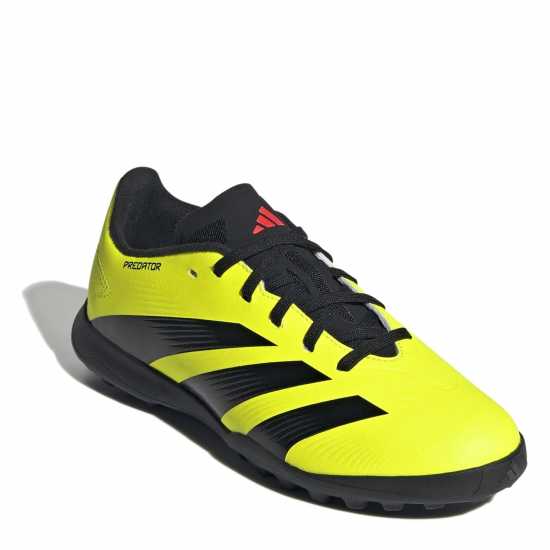 adidas Predator 24 League Children's Astro Turf Football Boots Жълто/Черно/Червено 