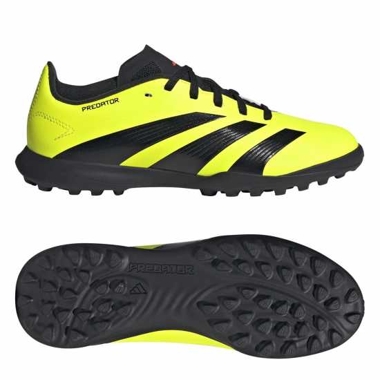 adidas Predator 24 League Children's Astro Turf Football Boots Жълто/Черно/Червено 