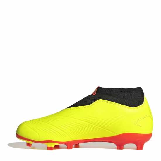 Adidas Predator 24 League Laceless Childrens Firm Ground Football Boots Жълто/Черно/Червено Детски футболни бутонки