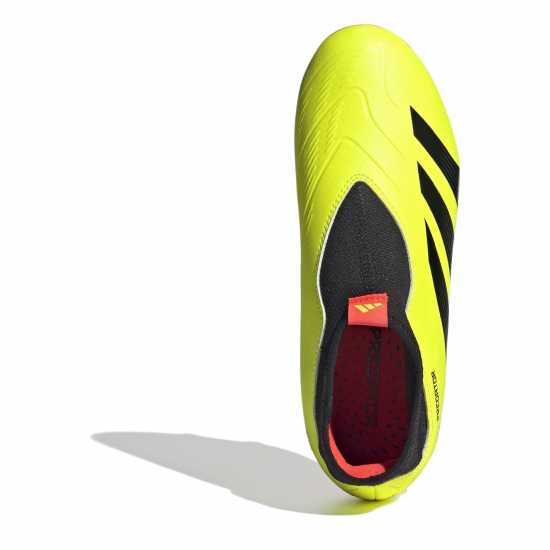 Adidas Predator 24 League Laceless Childrens Firm Ground Football Boots Жълто/Черно/Червено Детски футболни бутонки