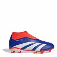 Adidas Predator 24 League Laceless Childrens Firm Ground Football Boots Син/Бял/Червен Детски футболни бутонки