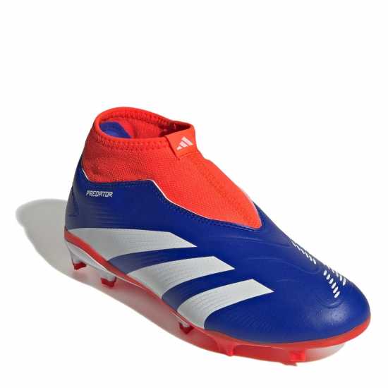 Adidas Predator 24 League Laceless Childrens Firm Ground Football Boots Син/Бял/Червен Детски футболни бутонки