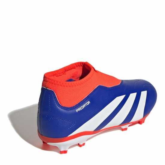 Adidas Predator 24 League Laceless Childrens Firm Ground Football Boots Син/Бял/Червен Детски футболни бутонки