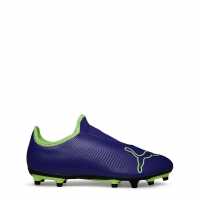 Puma Finesse Laceless Fg Football Boots Childrens Purple/Green Детски футболни бутонки