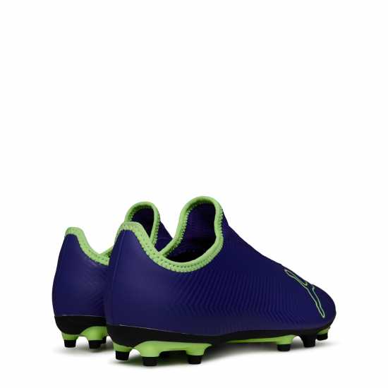 Puma Finesse Laceless Fg Football Boots Childrens Purple/Green Детски футболни бутонки