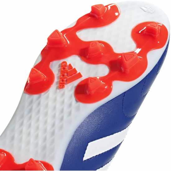 Adidas Детски Футболни Бутонки Goletto Viii Firm Ground Football Boots Kids Син/Бял/Червен Детски футболни бутонки