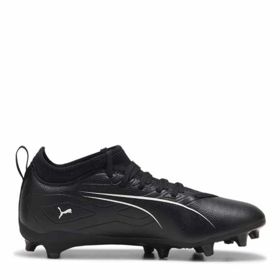 Puma Ultra Match Junior Firm Ground Football Boots Черно/Бяло Детски футболни бутонки