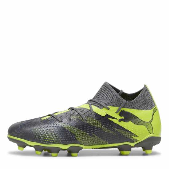 Puma Future 7 Match Rush Junior Firm Ground Football Boots Сиво/Лайм Детски футболни бутонки