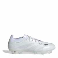 Adidas Predator Elite Fg Firm Ground Football Boots Boys Бяло/Сребърно 