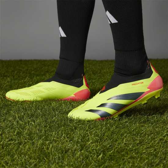 Adidas Predator Elite Ll Fg Firm Ground Football Boots Boys Отбор Слънчево Жълто 