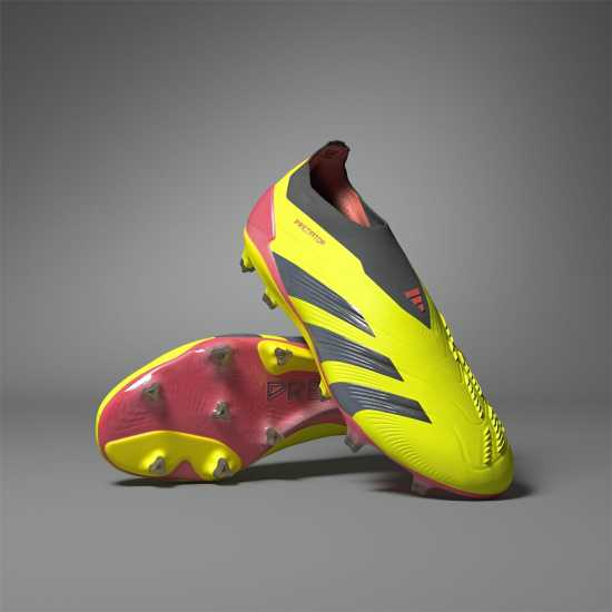 Adidas Predator Elite Ll Fg Firm Ground Football Boots Boys Отбор Слънчево Жълто 